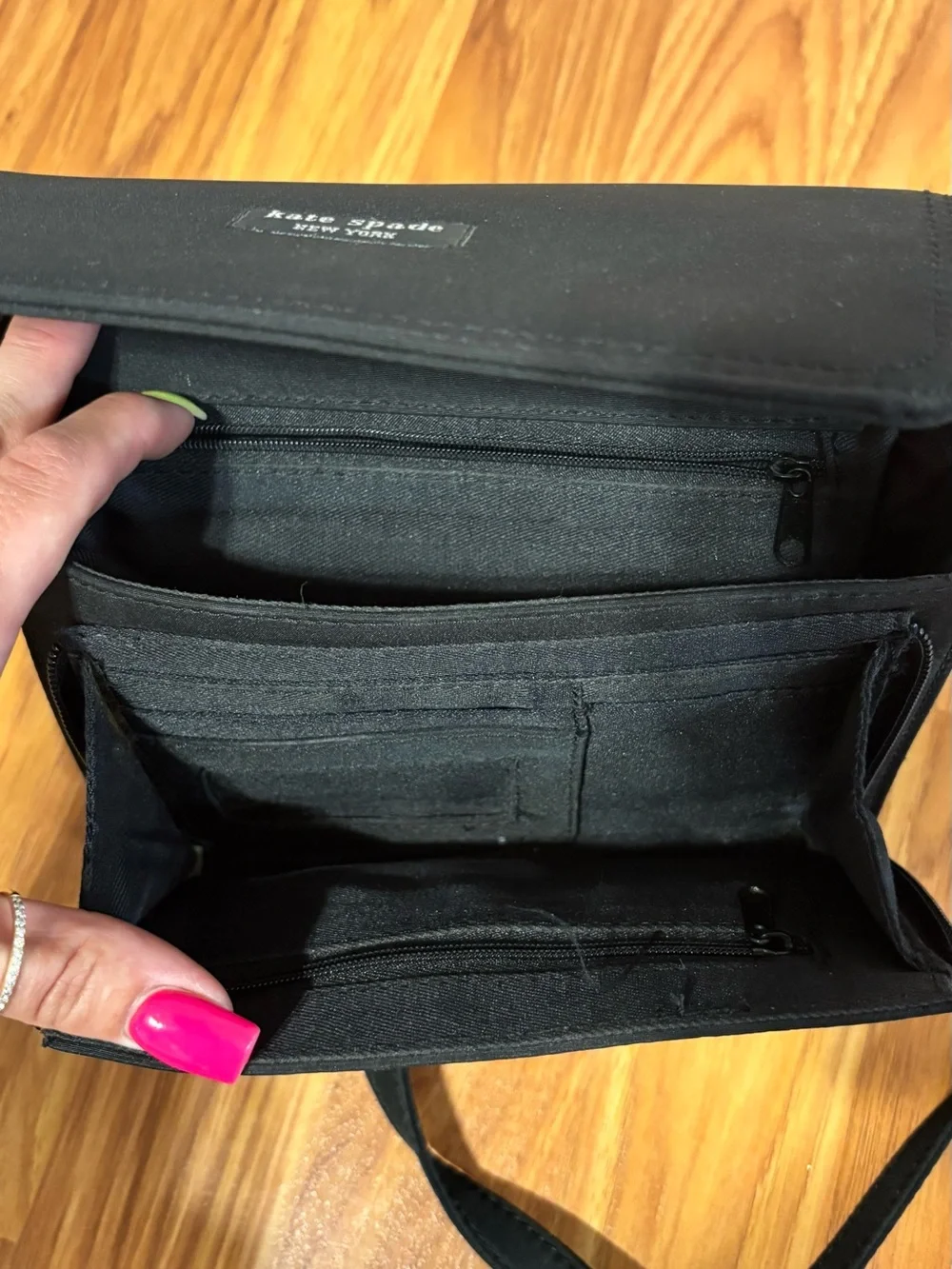 kate spade Black Compact Crossbody Bag